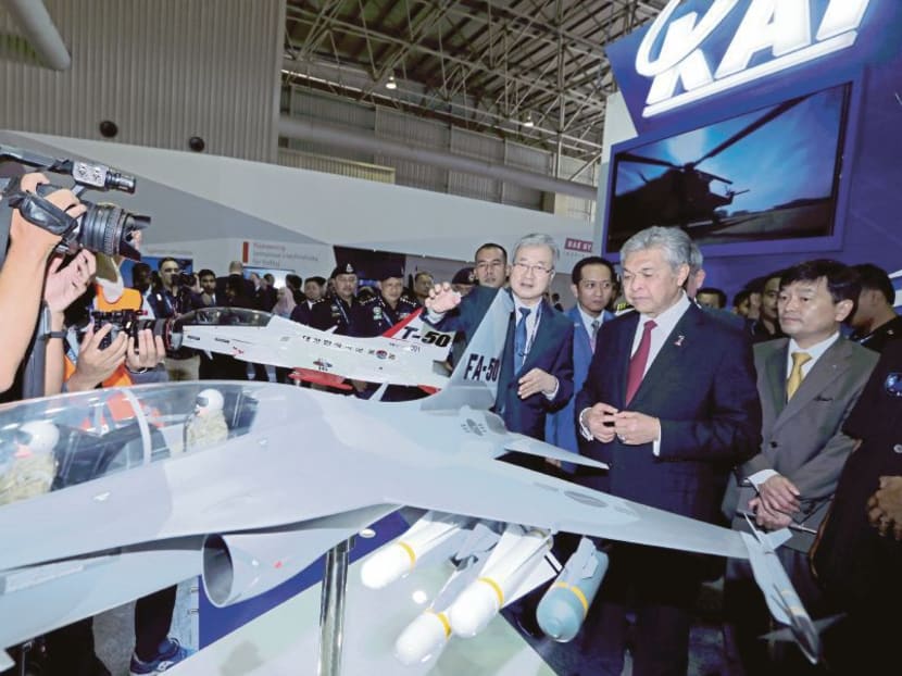 Malaysia's Deputy Prime Minister Dr Ahmad Zahid Hamidi at the launch of the Langkawi International Maritime and Aerospace Exhibition 2017. Photo: New Straits Times