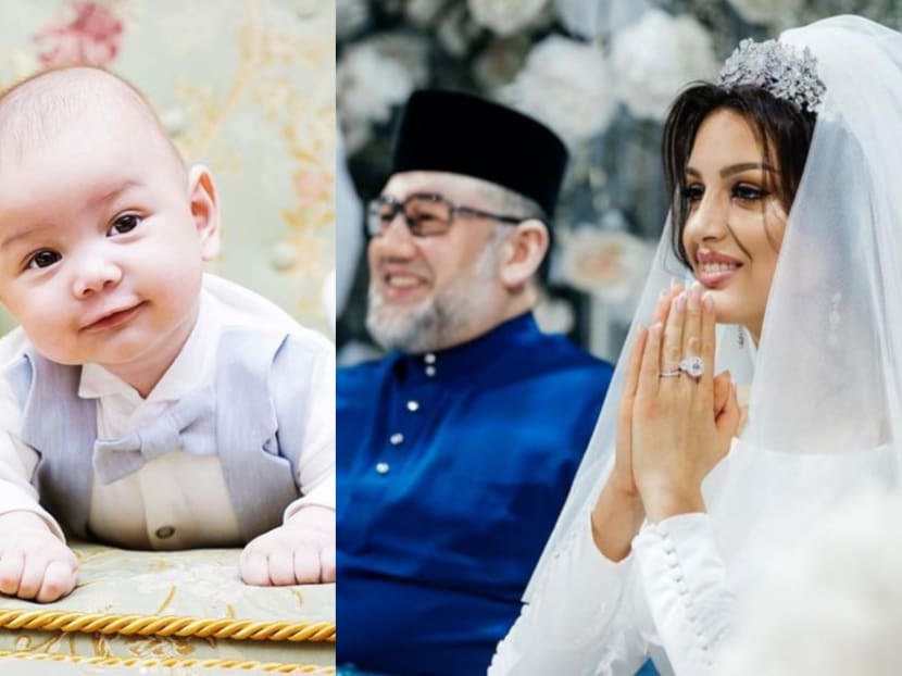 The former Miss Moscow posted the photo of the infant on to a recently created Instagram account using the name Rihana Oksana Petra.
