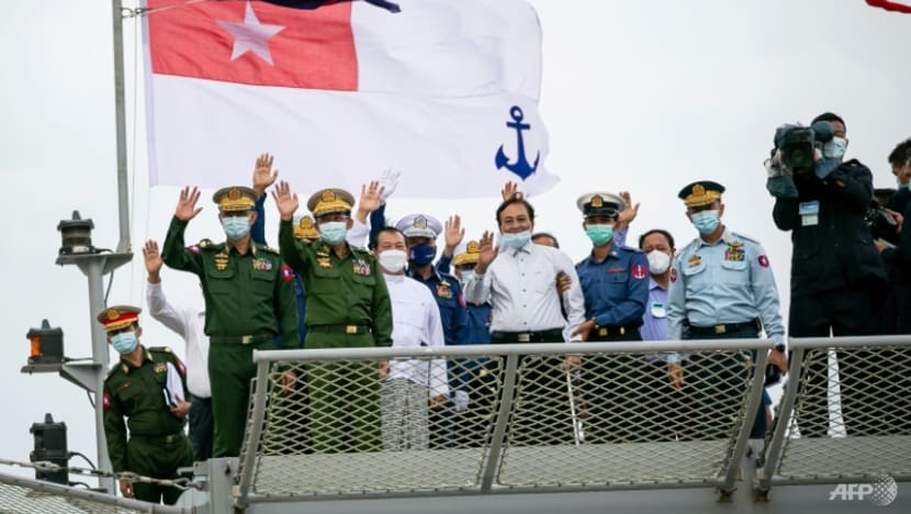 Myanmar junta leader inaugurates armed coast guard Myanmar junta leader inaugurates armed coast guard