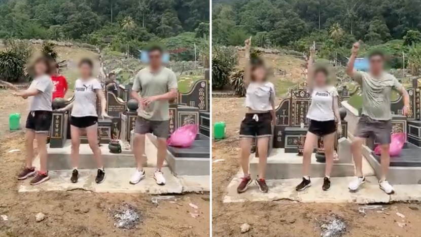 trending malaysia qing ming dance grave