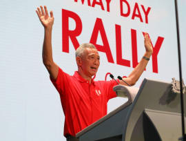 PM Lee gets emotional in May Day Rally speech