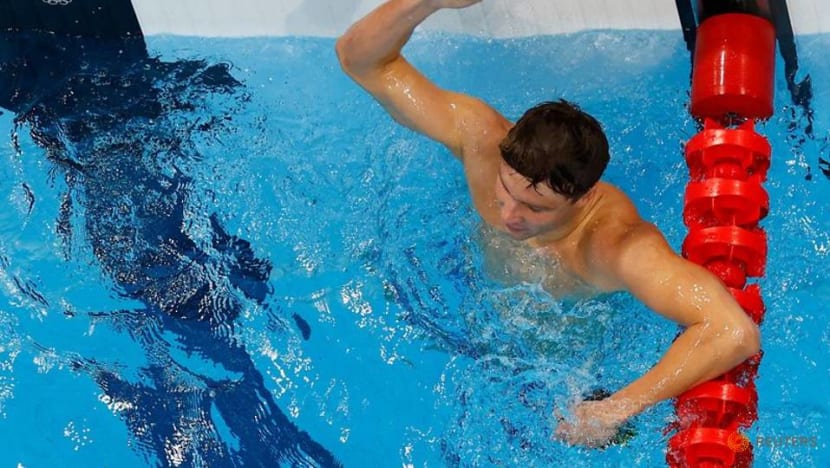 Olympics-Swimming-American Finke wins men's 800m freestyle Olympics-Swimming-American Finke wins men's 800m freestyle