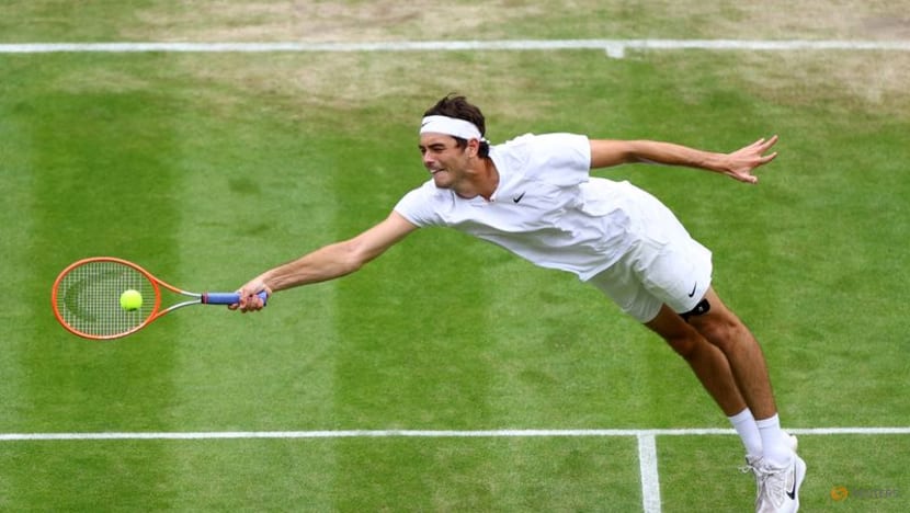 Fritz flies into Wimbledon quarters to earn family stripes Fritz flies into Wimbledon quarters to earn family stripes