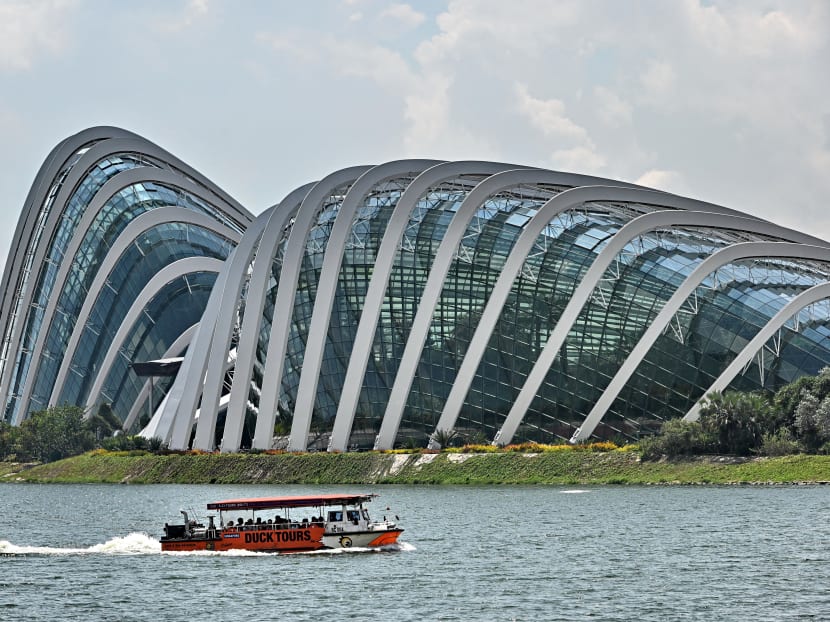 Tourists passing the glass dome of Gardens by the Bay. A Wellness Festival Singapore is set to be launched in June 2022 and it will feature a multi-sensory pop-up space at Gardens by the Bay.