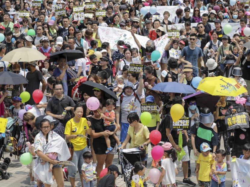 An anti-government protest on Aug 10. More than 60 per cent of protesters said they had also taken part in the 2014 Occupy protests.