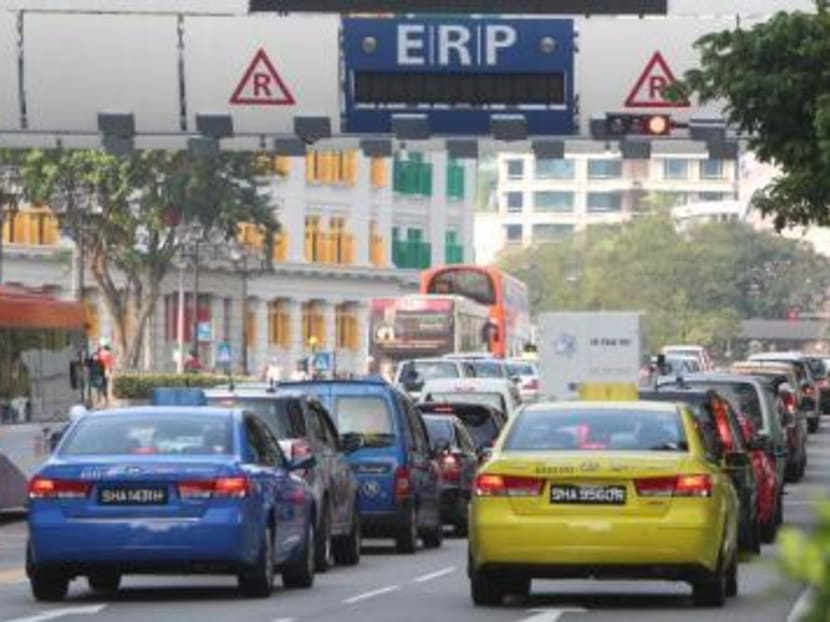 ERP gantry along Eu Tong Sen Street. TODAY file photo ERP gantry along Eu Tong Sen Street. TODAY file photo