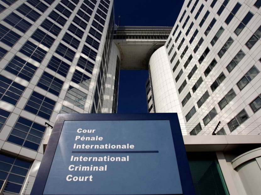 The entrance of the International Criminal Court is seen in The Hague on March 3, 2011. The entrance of the International Criminal Court is seen in The Hague on March 3, 2011.