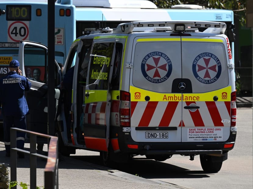 An ambulance is seen at Taronga Zoo in Sydney, Wednesday, Nov 2, 2022.
