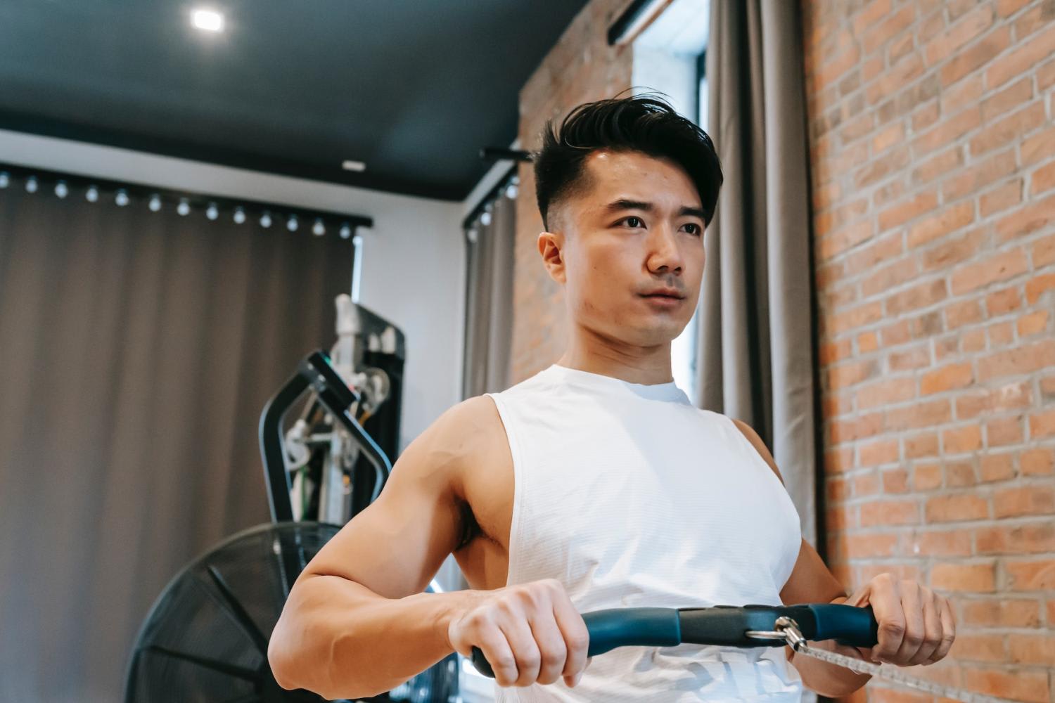Rowing is a total body workout that targets the muscles in your legs, back, core and arms. Rowing is a total body workout that targets the muscles in your legs, back, core and arms.