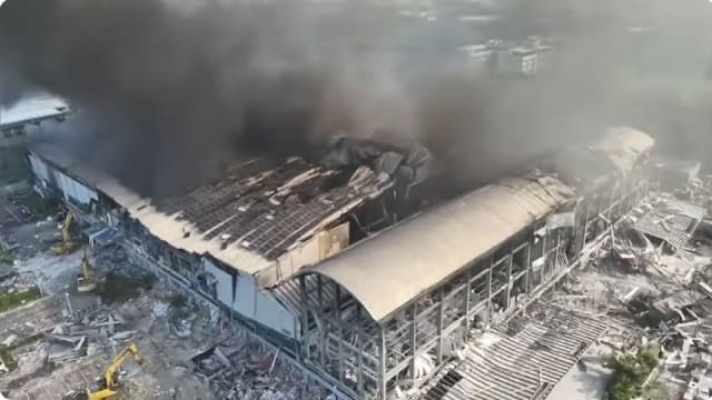 台湾屏东工厂爆炸案死亡人数增至七人 仍有三人失联