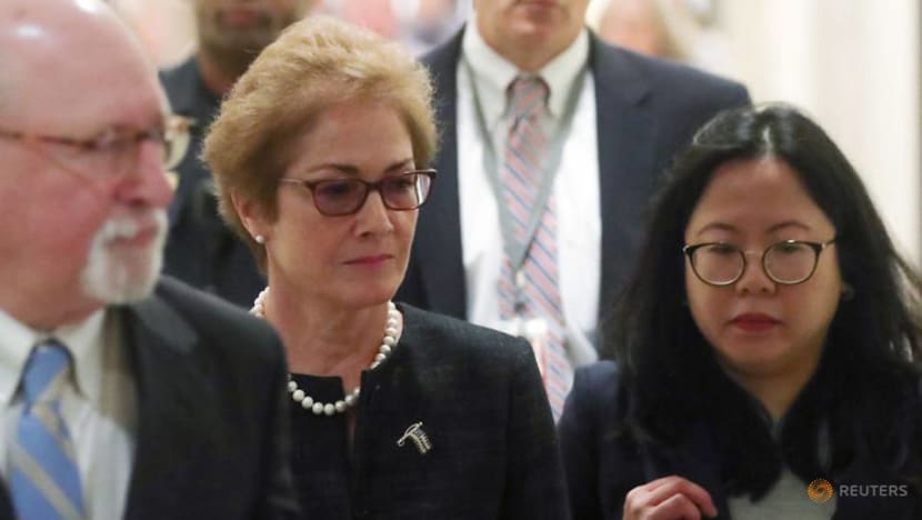 Ex-envoy tells impeachment inquiry Trump ousted her based on 'false claims' Ex-envoy tells impeachment inquiry Trump ousted her based on 'false claims'