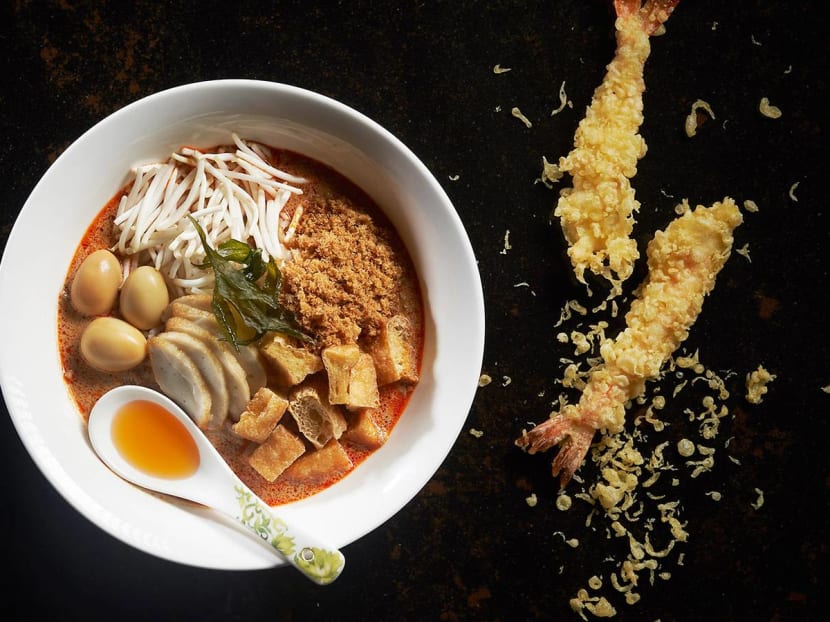Order The 32 Laksa With Prawn Tempura At “Demon Chef” Alvin Leung’s