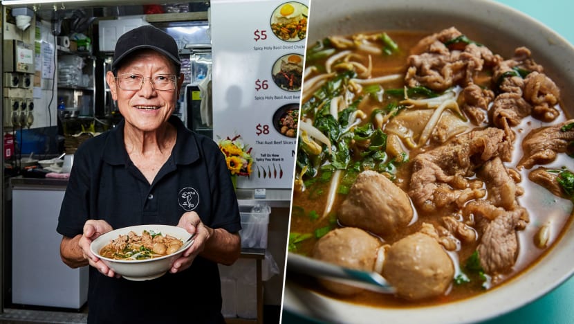 Doctorate Holder Becomes Hawker At 76, Moves Into 8-Bed Hostel Room To Be Nearer To Thai Food Stall