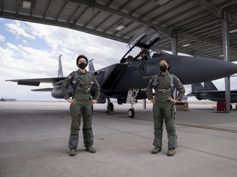 First all-female F-15SG fighter crew say they make a good team First all-female F-15SG fighter crew say they make a good team
