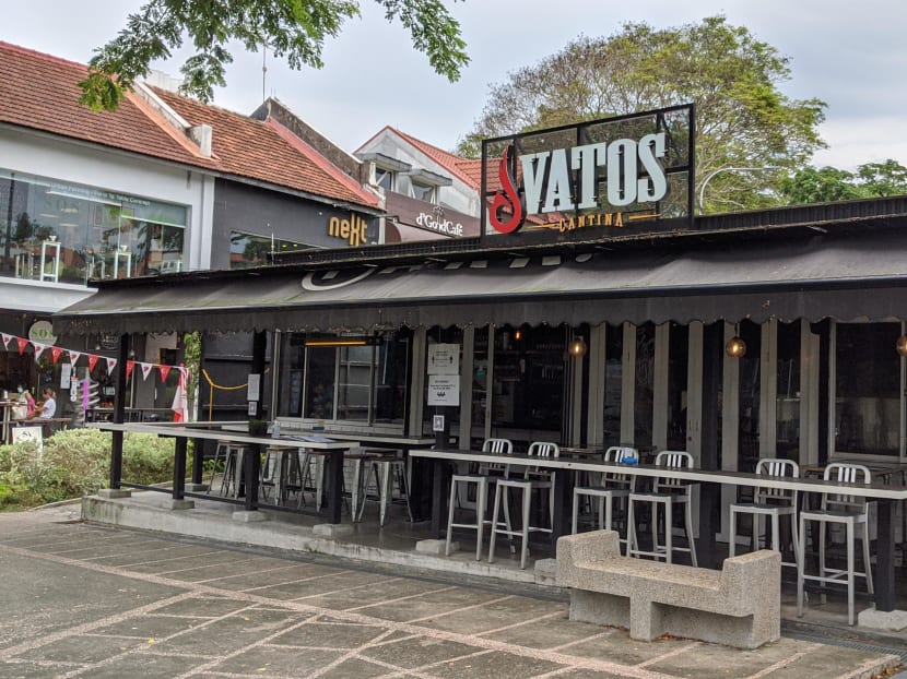 Vatos Cantina in Holland Village is one a number of food and beverage outlets that reported that customers are breaching safe distancing rules.