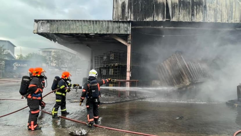 Industrial fire breaks out at Gul Lane, one man taken to hospital