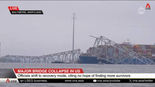 Baltimore bridge collapse: Hopes of finding any more survivors fade