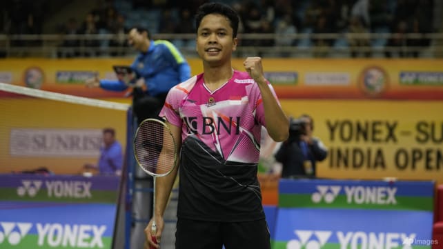 World number two Ginting storms into Singapore Badminton Open semis