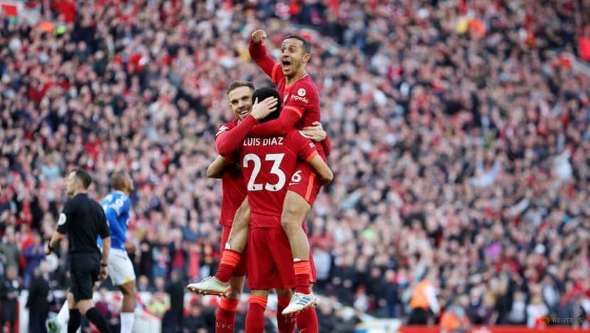 Liverpool back on Manchester City's tail after derby win over Everton