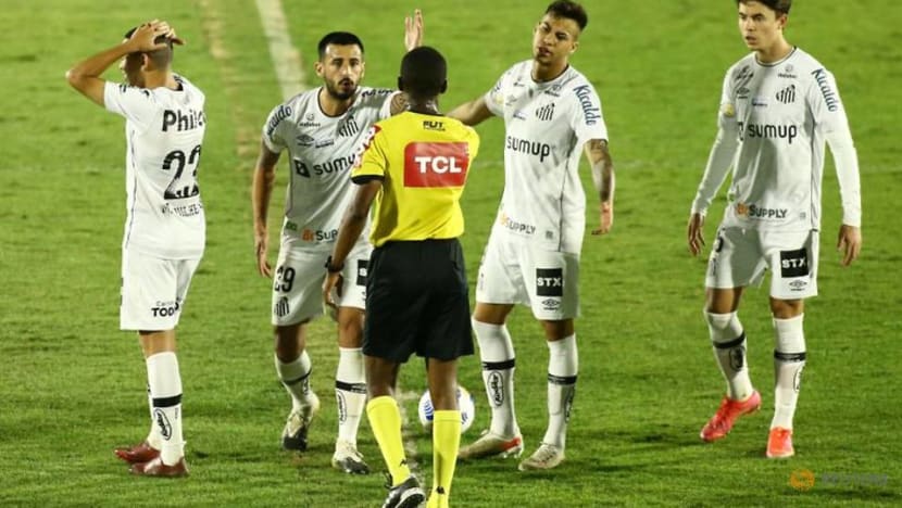 Soccer-Santos score in stoppage time to deny Bragantino win in Brazil Soccer-Santos score in stoppage time to deny Bragantino win in Brazil