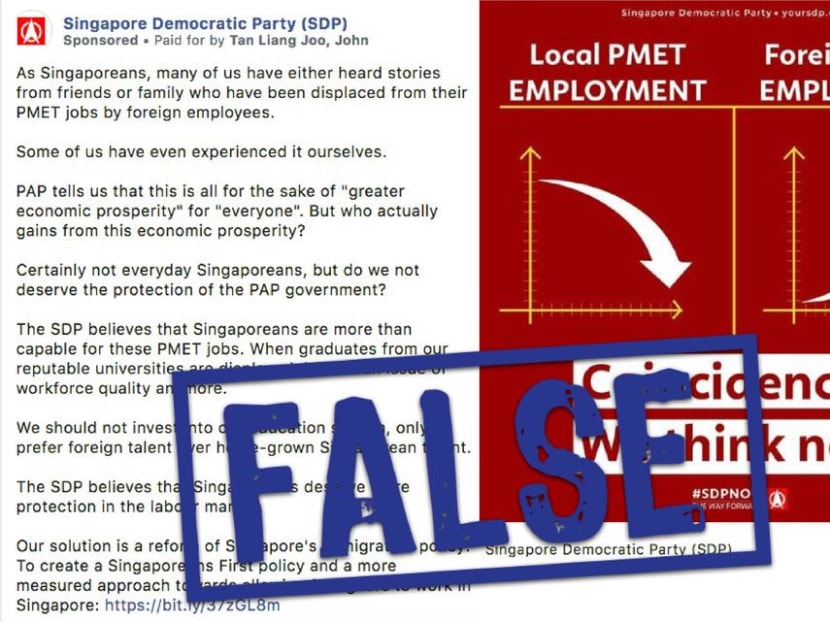 The Singapore Democratic Party was directed to correct two Facebook posts and an article on its website. The Singapore Democratic Party was directed to correct two Facebook posts and an article on its website.