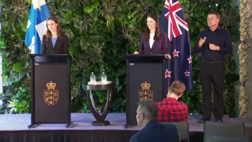 Leaders of New Zealand and Finland shoot down question on age and gender