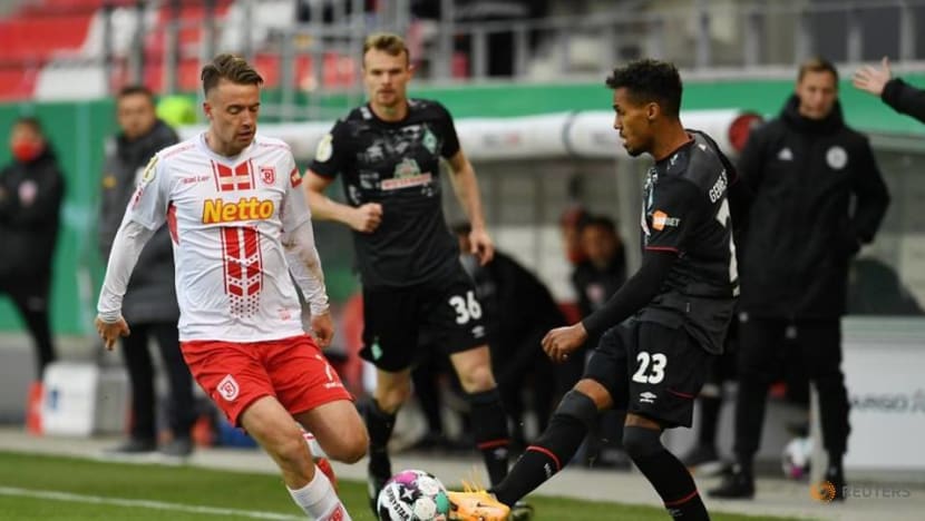 Football: Werder battle past Regensburg to reach German Cup semis Football: Werder battle past Regensburg to reach German Cup semis