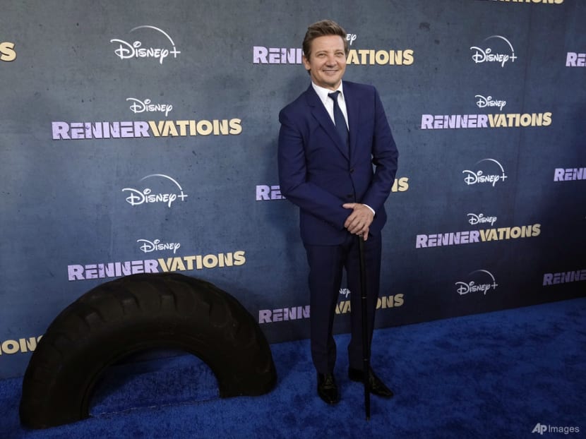 Jeremy Renner attends premiere for new series, months after snow plough crush