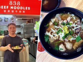 Beef noodle hawker inspired by Kym Ng’s food show took S$7,000 pay cut to open stall