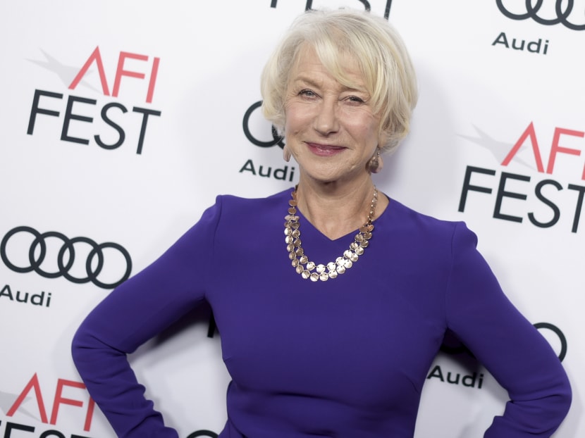 Helen Mirren attended the premiere of The Comedian during the 2016 AFI Fest at the Egyptian Theatre on Nov 11, 2016, in Los Angeles. Photo: AP