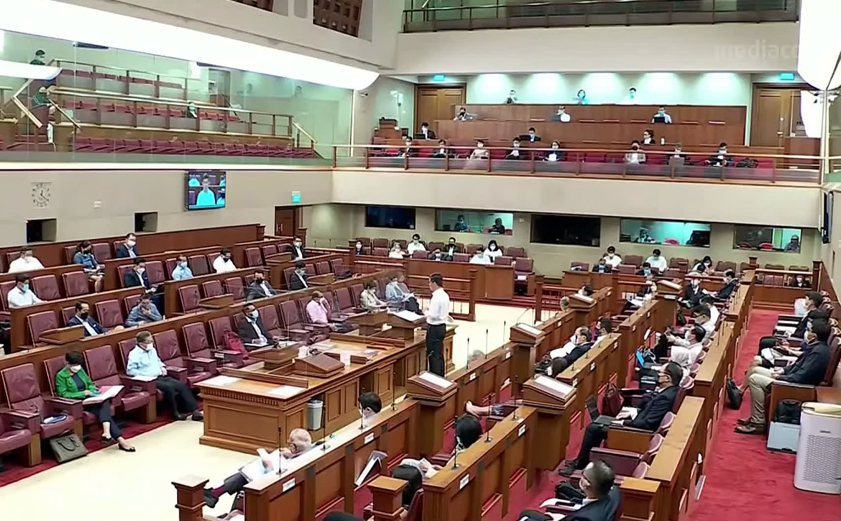 Parliament in session on Jan 10, 2022. Parliament in session on Jan 10, 2022.