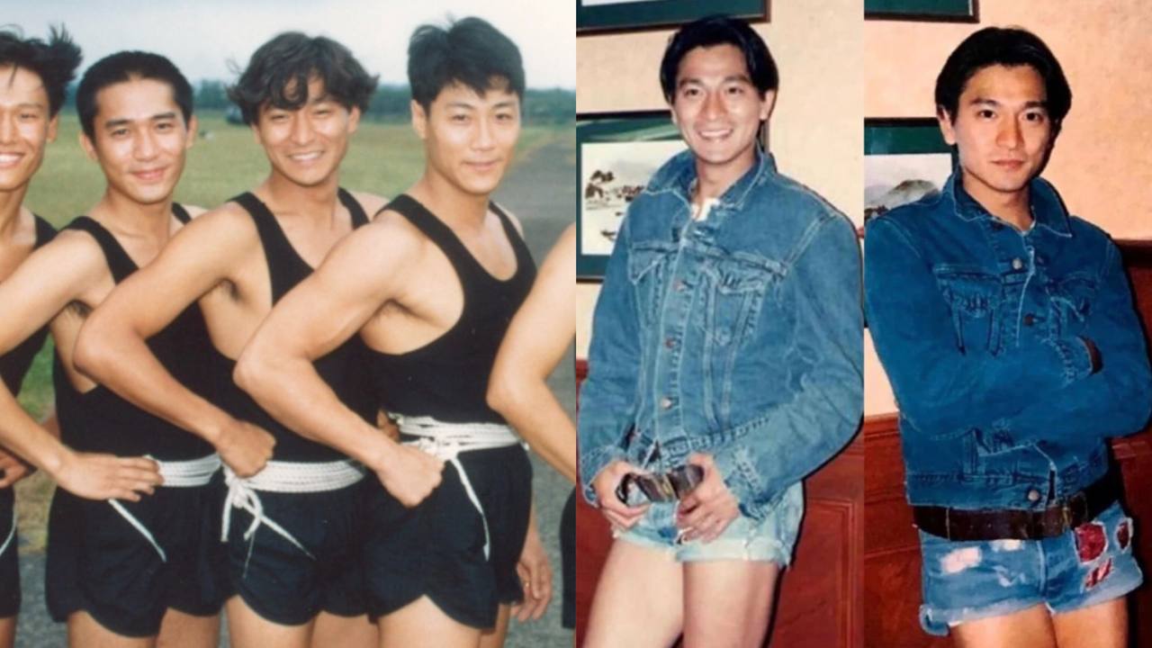 Old Pics Of Andy Lau In Tiny Denim Shorts Go Viral Old Pics Of Andy Lau In Tiny Denim Shorts Go Viral