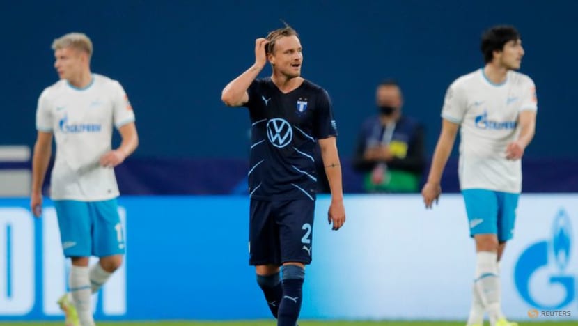 Football: Zenit cruise to 4-0 win over 10-man Malmo