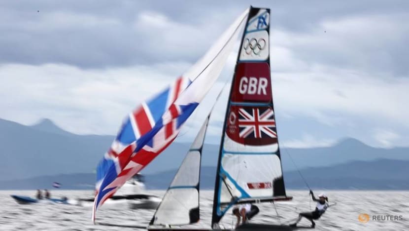 Olympics-Sailing-Britons claim two victories in opening skiff races