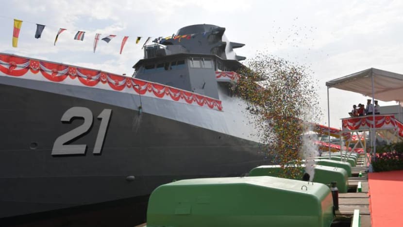 Singapore Navy launches seventh Littoral Mission Vessel Dauntless