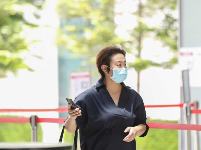 Zhao Lin arrives at the State Courts on April 4, 2022. Zhao Lin arrives at the State Courts on April 4, 2022.