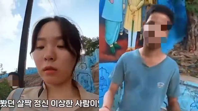 印度男子当街暴露性骚扰 被韩国女博主拍下挂网后被捕