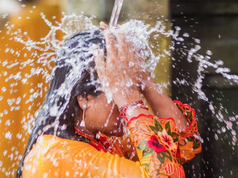 Ritual delight: Taking a shower to cleanse your soul in Bali Ritual delight: Taking a shower to cleanse your soul in Bali