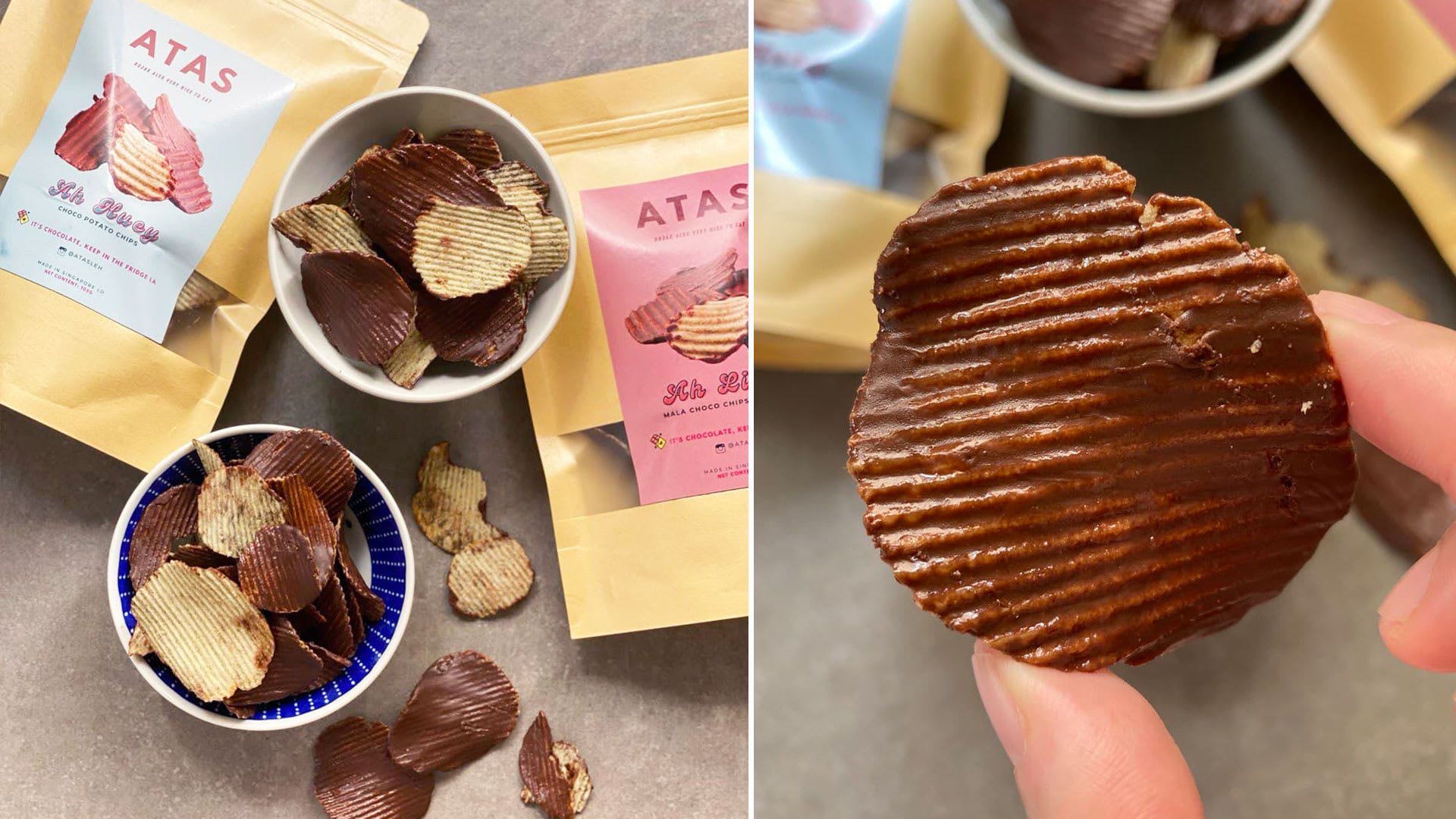 New Snack Brand Atas Leh Sells Royce-Lookalike Choc Potato Chips Named ‘Ah Lian’ & ‘Ah Huay’ New Snack Brand Atas Leh Sells Royce-Lookalike Choc Potato Chips Named ‘Ah Lian’ & ‘Ah Huay’