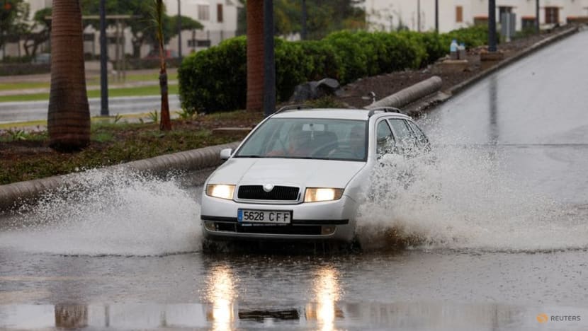 Flights cancelled as storm Hermine hits Spain's Canary Islands Flights cancelled as storm Hermine hits Spain's Canary Islands