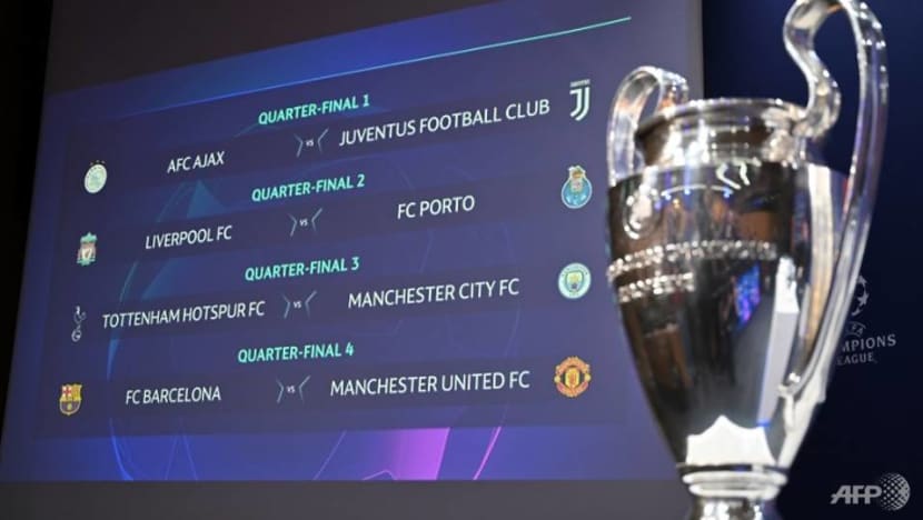 Football: Man City face Spurs in all-English Champions League quarter-final Football: Man City face Spurs in all-English Champions League quarter-final