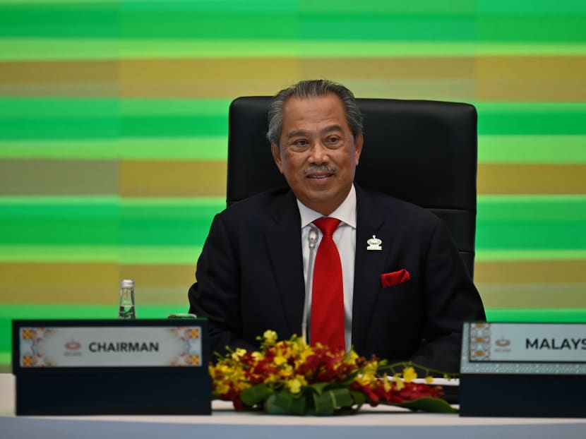 Malaysia's Prime Minister Muhyiddin Yassin took part in the online Asia-Pacific Economic Cooperation leaders' summit in Kuala Lumpur on November 20, 2020.