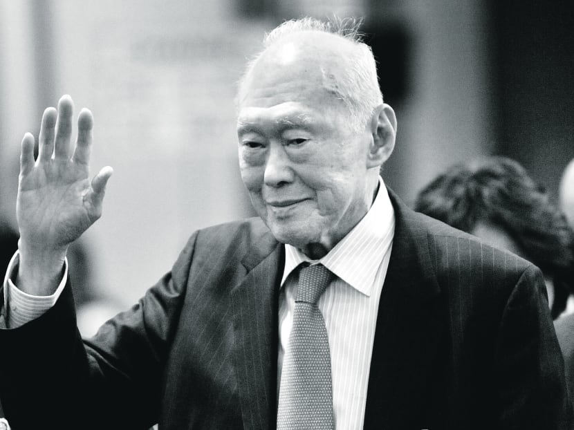 Singapore’s survival and success are Mr Lee’s life’s work and his lifelong preoccupation. History gave him a most daunting challenge. He cast aside his doubts, mustered all his being and has given it his all. Photo: Bloomberg