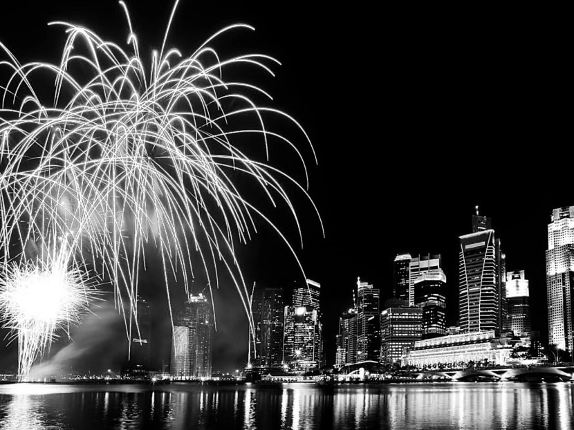 National Day fireworks going off against the city skyline. The Republic’s development is reflected in its modern landscape, but citizens should remember that Singaporeans 
are the soul of the nation’s urbanity. TODAY File Photo