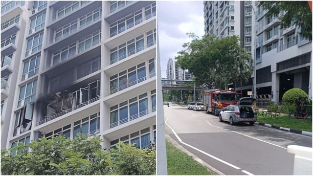  盛港一公寓单位失火 20人被疏散
