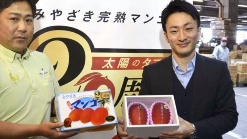 WOW! Dua mangga Jepun ini dijual pada harga S$5,000!