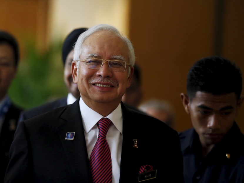 Malaysia's Prime Minister Najib Razak arrives at the World Capital Market Symposium in Kuala Lumpur, Malaysia, Sept 3, 2015. Photo: Reuters