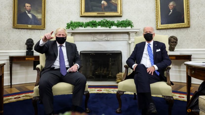 Joe Biden, Boris Johnson talk trade and trains in White House meeting Joe Biden, Boris Johnson talk trade and trains in White House meeting