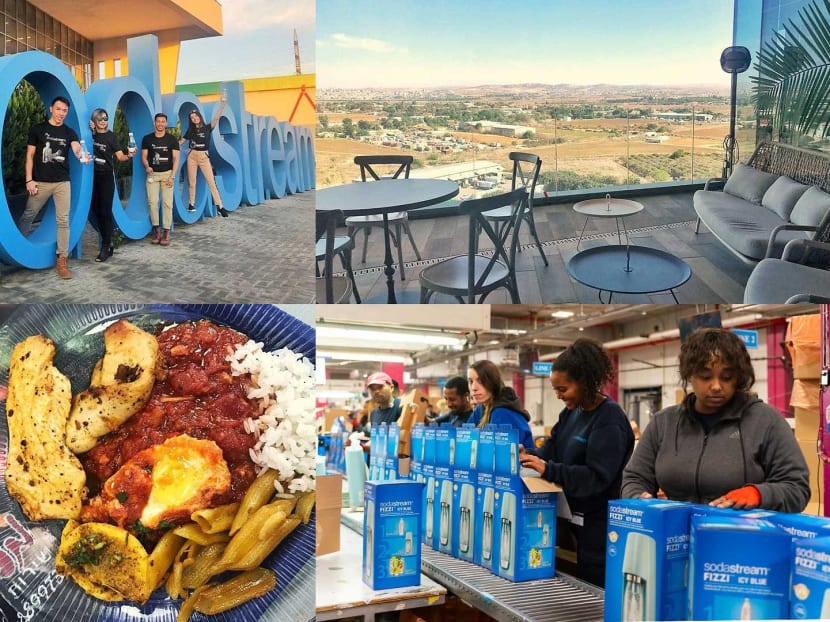 There’s free food and a magnificent view. There’s free food and a magnificent view.