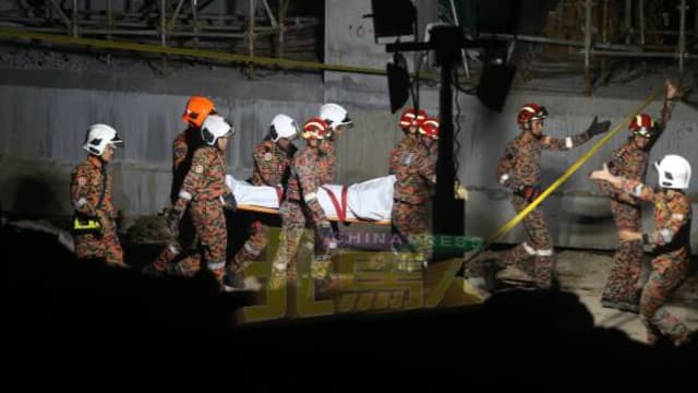 DHL槟城建筑工地坍塌 酿三死两重伤 四人仍受困